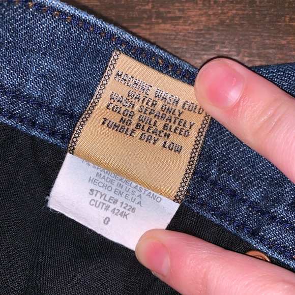 Embroidered Plastic by Gly Bootcut Made in USA 32” - Picture 7 of 8